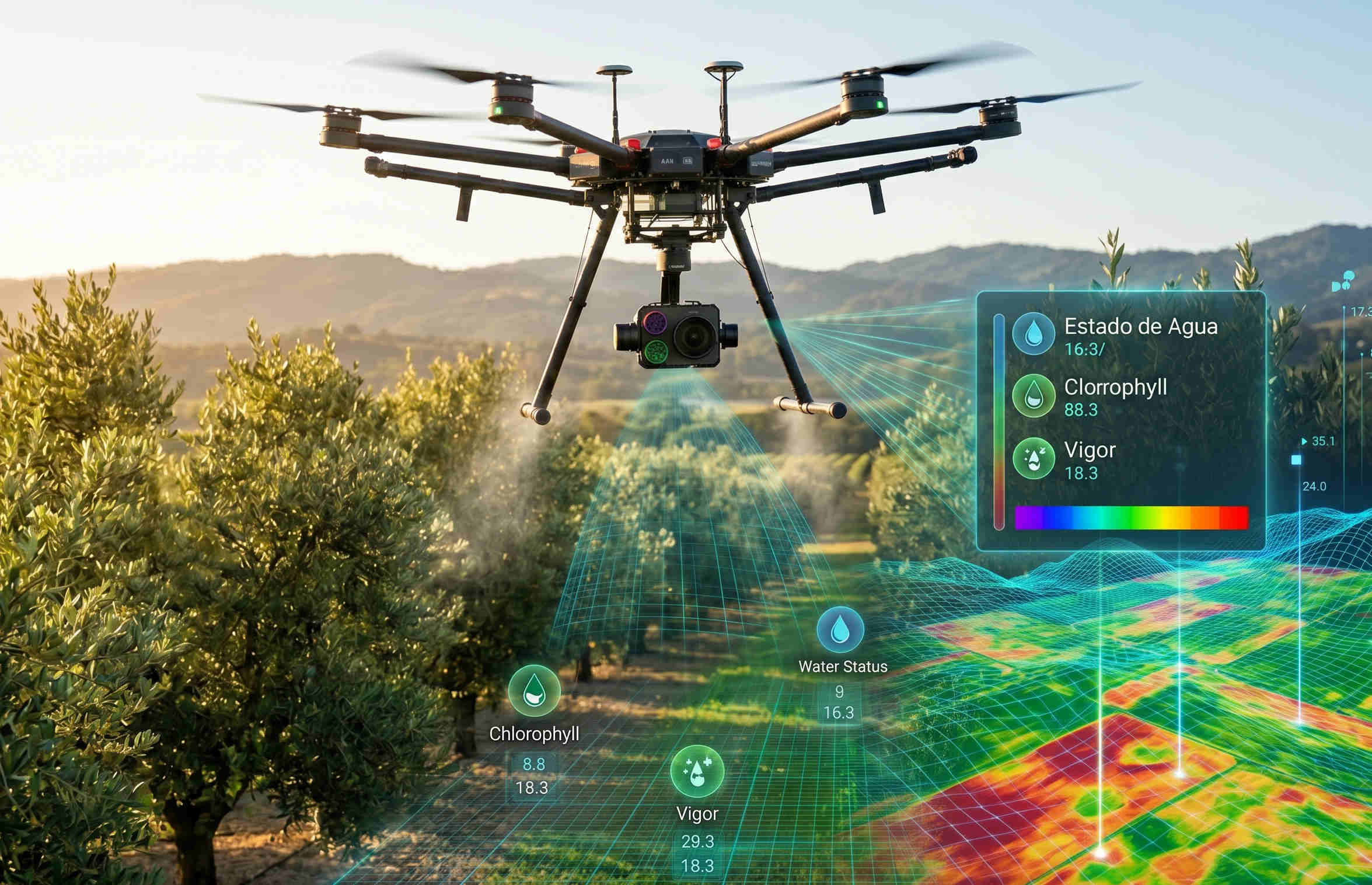 Imagen Aplicaciones de Sistemas Aéreos no Tripulados en el sector Agroforestal